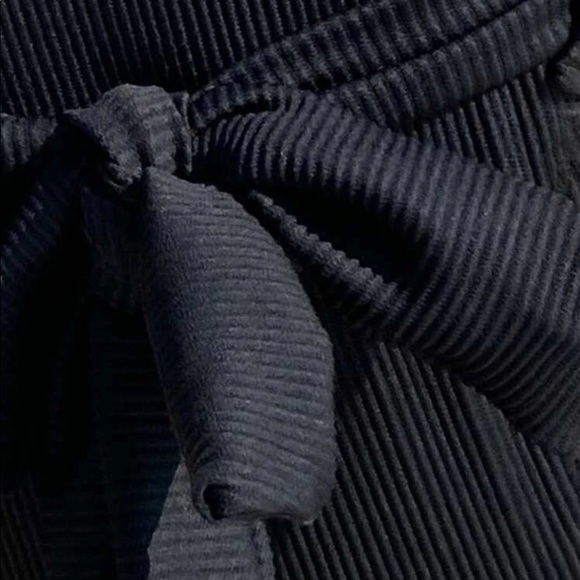 High cut ribbed one piece swimsuit with tie - Picture 4 of 6